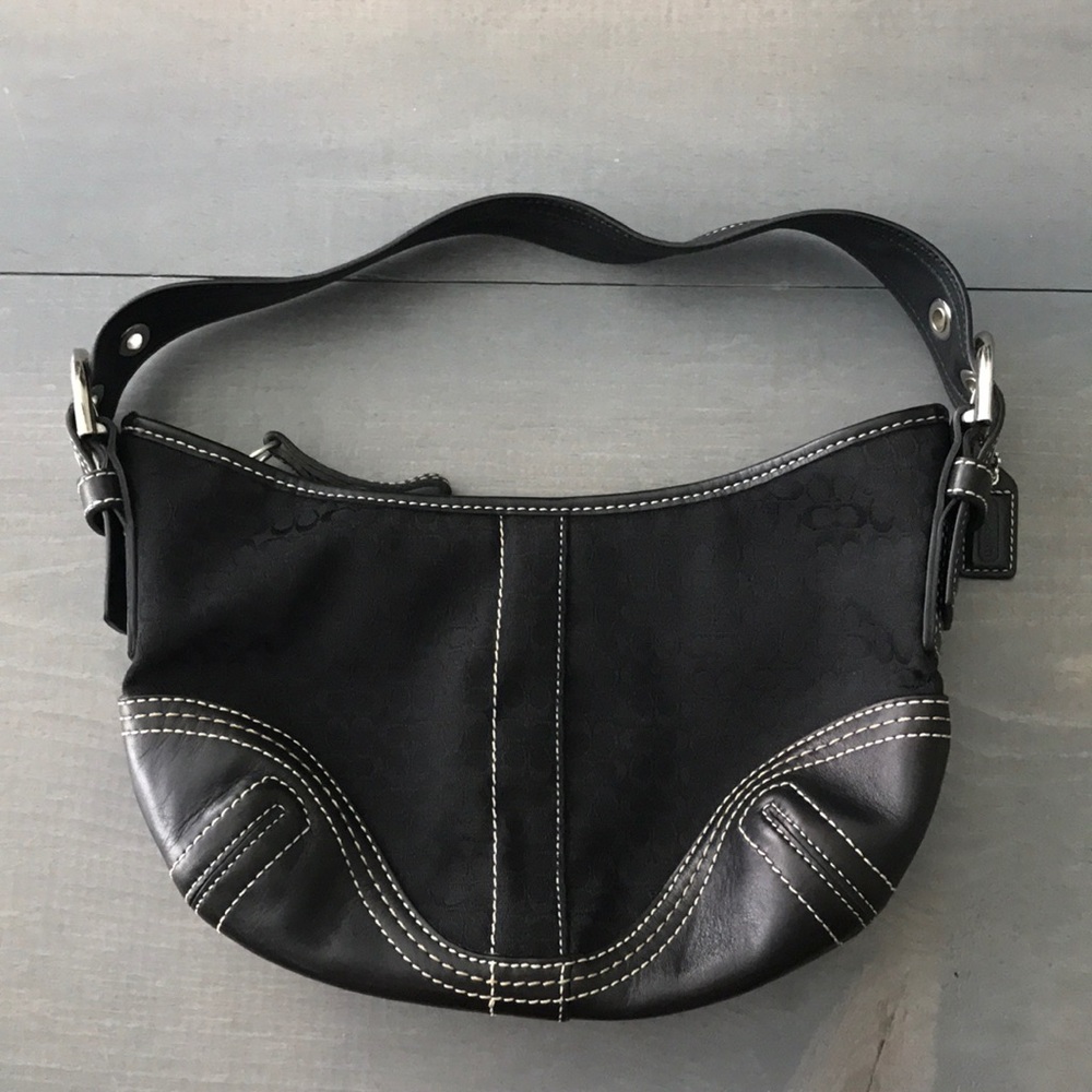 Vintage black Coach purse